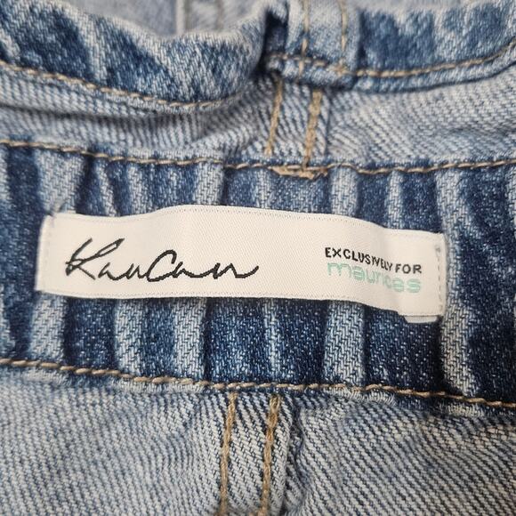 KanCan for Maurices Denim Paperbag High Rise Belted Shorts, size 30 - Picture 4 of 5